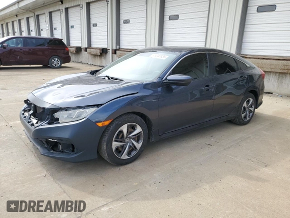 2019 Honda Civic Sedan LX with VIN 19XFC2F65KE022711, listed as a Copart auction lot 49003335 with 97,563 mi miles and Clean Title. Bid and sale history available at carsss.com. Image 1.