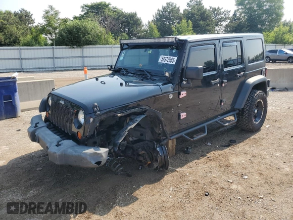 2012 Jeep Wrangler Unlimited Sport with VIN 1C4BJWDG8CL116811, listed as a Copart auction lot 59372085 with 95,498 mi miles and Salvage title. Bid and sale history available at DreamBid. Image 1.