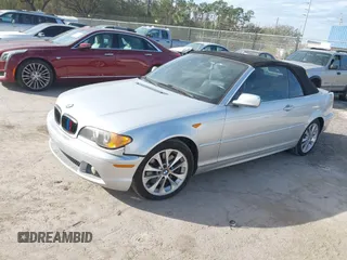2004 BMW 3 Series 330Ci with VIN WBABW534X4PL45274, listed as a IAAI auction lot 41437124 with 124,001 mi miles. Bid and sale history available at carsss.com. Image 2.