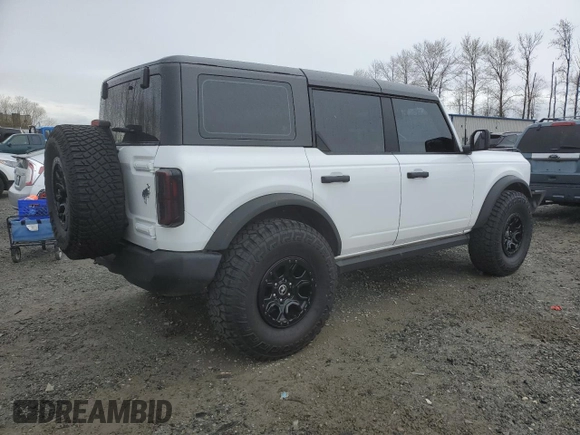 2022 Ford Bronco with VIN 1FMEE5BP7NLB60151, listed as a Copart auction lot 50958365 with 24,594 mi miles and Salvage Title. Bid and sale history available at DreamBid. Image 3.