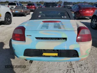 2000 Toyota MR2 z VIN JTDFR3202Y0022754, wystawiony jako Copart lot #78425104 z przebiegiem Nie podano mil oraz Szkoda całkowita • Salvage title. Historia ofert i sprzedaży dostępna na DreamBid. Obrazek 6.