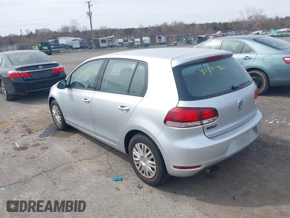 2013 Volkswagen Golf w/Conv with VIN WVWDB7AJ5DW135571, listed as a IAAI auction lot 41842962 with 170,198 mi miles and . Bid and sale history available at DreamBid. Image 3.