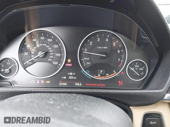 2015 BMW 3 Series 328i xDrive with VIN WBA3B5G52FNS19816, listed as a IAAI auction lot 41494526 with 67,550 mi miles. Bid and sale history available at carsss.com. Image 7.