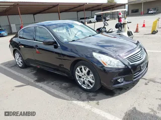 2012 Infiniti G37 Sedan Journey with VIN JN1CV6AP0CM628590, listed as a IAAI auction lot 41913047 with 1 mi miles. Bid and sale history available at carsss.com. Image 1.