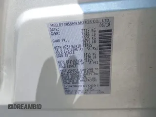 2018 Nissan Pathfinder SL with VIN 5N1DR2MM4JC670095, listed as a IAAI auction lot 42478486 with 291,630 mi miles and . Bid and sale history available at DreamBid. Image 9.