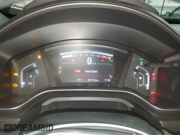 2020 Honda CR-V EX-L with VIN 2HKRW2H81LH634324, listed as a Copart auction lot 60257245 with 47,135 mi miles and Salvage title. Bid and sale history available at DreamBid. Image 9.