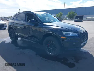 2018 Audi Q5 Premium with VIN WA1ANAFY4J2059948, listed as a IAAI auction lot 40681462 with 53,821 mi miles. Bid and sale history available at carsss.com. Image 1.