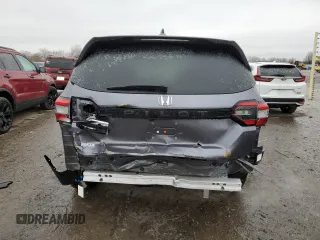 2025 Honda Pilot EX-L z VIN 5FNYG1H44SB040047, wystawiony jako Copart lot #43359925 z przebiegiem 4 896 mil mil oraz Szkoda całkowita • Salvage title. Historia ofert i sprzedaży dostępna na DreamBid. Obrazek 6.