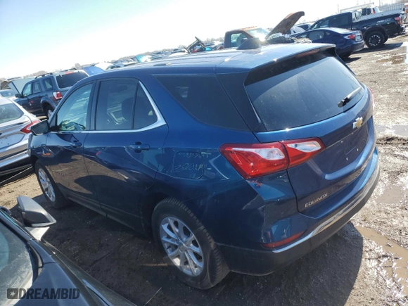 2019 Chevrolet Equinox LT with VIN 3GNAXKEV2KL388751, listed as a Copart auction lot 48855975 with 52,676 mi miles and Salvage Title. Bid and sale history available at carsss.com. Image 2.