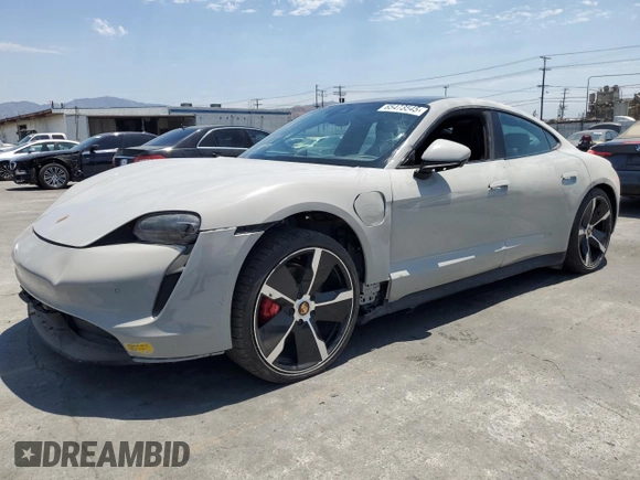 2022 Porsche Taycan 4S с VIN WP0AB2Y17NSA43448, выставлен на аукционе Copart как лот 65473545 с пробегом 5 222 миль миль и Чистый • Clean title. История ставок и продаж доступна на DreamBid. Изображение 1.