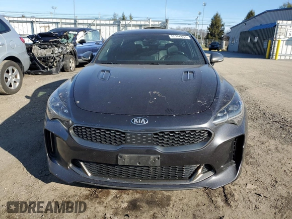 2019 Kia Stinger GT1 with VIN KNAE45LC2K6062459, listed as a Copart auction lot 85746864 with 113,895 mi miles and Salvage Title. Bid and sale history available at DreamBid. Image 5.