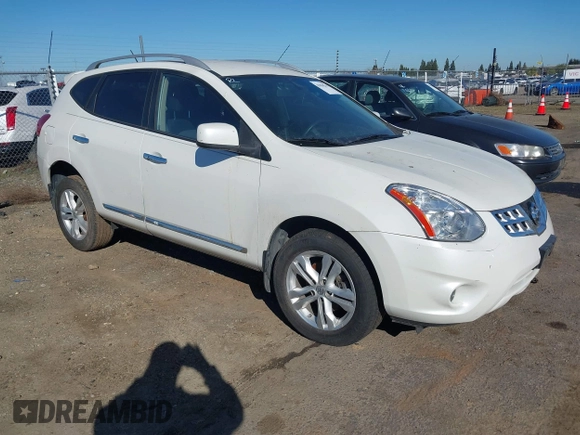 2013 Nissan Rogue S with VIN JN8AS5MTXDW024944, listed as a IAAI auction lot 41850245 with 156,670 mi miles. Bid and sale history available at carsss.com. Image 1.
