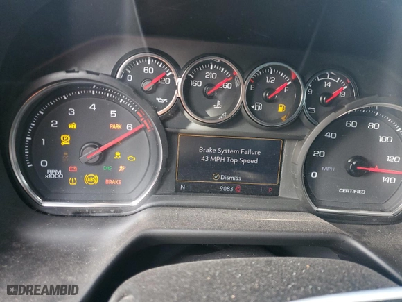 2023 Chevrolet Tahoe Commercial with VIN 1GNSCLED6PR451525, listed as a Copart auction lot 81989204 with 9,083 mi miles and Salvage Title. Bid and sale history available at carsss.com. Image 9.