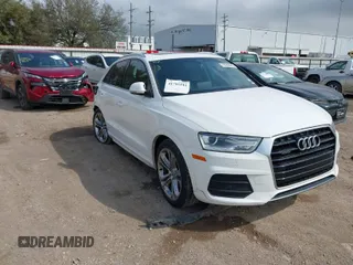 2017 Audi Q3 Premium Plus with VIN WA1JCCFS0HR016917, listed as a IAAI auction lot 41705143 with 137,152 mi miles. Bid and sale history available at carsss.com. Image 1.
