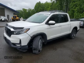 2021 Honda Ridgeline RTL z VIN 5FPYK3F51MB013825, wystawiony jako Copart lot #58160375 z przebiegiem 38 691 mil mil oraz Czysty tytuł • Clean title. Historia ofert i sprzedaży dostępna na DreamBid. Obrazek 1.