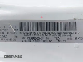 2019 Ram 1500 Tradesman с VIN 3C6JR6AG1KG504281, выставлен на аукционе IAAI как лот 42304352 с пробегом 93 552 миль миль и . История ставок и продаж доступна на DreamBid. Изображение 9.