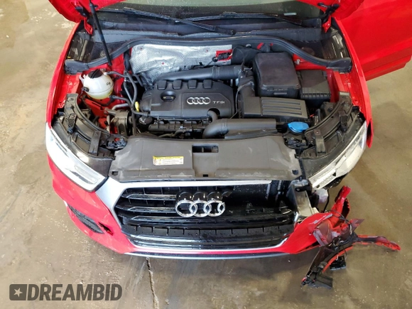 2017 Audi Q3 Premium with VIN WA1BCCFS6HR014545, listed as a Copart auction lot 61142415 with 132,698 mi miles and Non repairable. Bid and sale history available at DreamBid. Image 12.