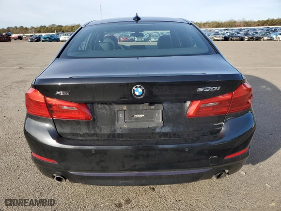 2019 BMW 5 Series 530i xDrive with VIN WBAJA7C52KWC77783, listed as a Copart auction lot 43918675 with 0 mi miles and Salvage Title. Bid and sale history available at carsss.com. Image 6.