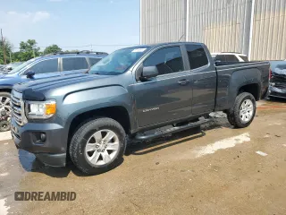 2015 GMC Canyon 2WD SLE with VIN 1GTH5BEA7F1147162, listed as a Copart auction lot 58018514 with 68,014 mi miles and Salvage Title. Bid and sale history available at carsss.com. Image 1.