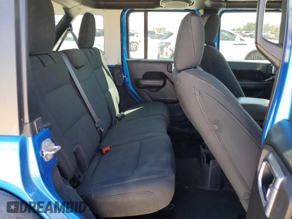 2022 Jeep Wrangler Unlimited Sport with VIN 1C4HJXDN8NW173946, listed as a Copart auction lot 48877615 with Not Provided miles and Salvage Title. Bid and sale history available at DreamBid. Image 11.