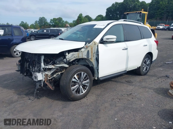 2017 Nissan Pathfinder SV with VIN 5N1DR2MM6HC623919, listed as a IAAI auction lot 42713558 with 50,221 mi miles and . Bid and sale history available at DreamBid. Image 18.