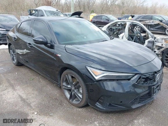 2023 Acura Integra w/A-Spec Technology Package with VIN 19UDE4H66PA000304, listed as a IAAI auction lot 41706376 with 17,340 mi miles. Bid and sale history available at carsss.com. Image 1.