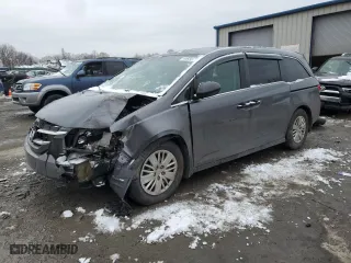 2014 Honda Odyssey LX with VIN 5FNRL5H26EB119925, listed as a Copart auction lot 45383145 with 178,620 mi miles and Salvage Title. Bid and sale history available at carsss.com. Image 1.