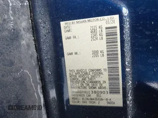 2020 Nissan Maxima Platinum with VIN 1N4AA6FVXLC380903, listed as a IAAI auction lot 41588780 with 44,238 mi miles and . Bid and sale history available at DreamBid. Image 9.