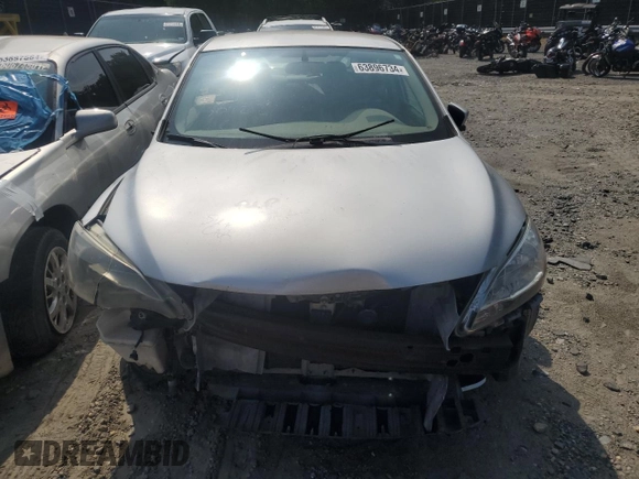 2013 Nissan Sentra SV with VIN 1N4AB7AP6DN905148, listed as a Copart auction lot 63896734 with 43,663 mi miles and Salvage Title. Bid and sale history available at DreamBid. Image 5.