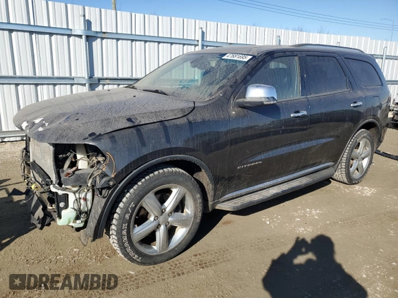 2011 Dodge Durango Citadel with VIN 1D4SE5GT3BC694713, listed as a Copart auction lot 47681695 with 201,673 mi miles and Salvage Title. Bid and sale history available at carsss.com. Image 1.