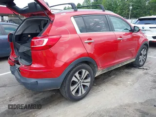 2013 Kia Sportage EX with VIN KNDPC3A27D7475195, listed as a IAAI auction lot 42623097 with 88,728 mi miles and . Bid and sale history available at DreamBid. Image 4.