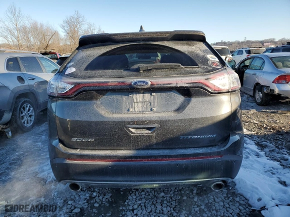 2016 Ford Edge Titanium with VIN 2FMPK3K87GBC58436, listed as a Copart auction lot 45919845 with 92,437 mi miles and Salvage Title. Bid and sale history available at carsss.com. Image 6.