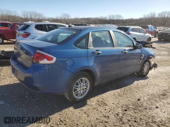 2008 Ford Focus SE with VIN 1FAHP35N38W177919, listed as a Copart auction lot 84930554 with 200,383 mi miles and Salvage Title. Bid and sale history available at carsss.com. Image 3.