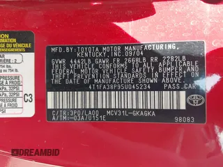 2005 Toyota Solara SE with VIN 4T1FA38P95U045234, listed as a IAAI auction lot 41976739 with 229,069 mi miles and . Bid and sale history available at DreamBid. Image 9.