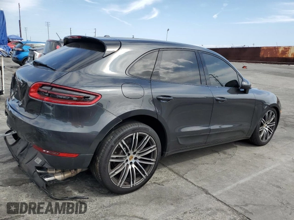 2018 Porsche Macan with VIN WP1AA2A59JLB15055, listed as a Copart auction lot 52951695 with 36,879 mi miles and Salvage Title. Bid and sale history available at carsss.com. Image 3.