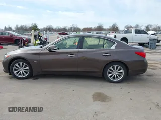 2016 Infiniti Q50 2.0t Premium with VIN JN1CV7AR3GM250651, listed as a IAAI auction lot 41768184 with 105,621 mi miles. Bid and sale history available at carsss.com. Image 14.