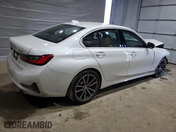 2021 BMW 3 Series 330i xDrive with VIN 3MW5R7J01M8B73697, listed as a Copart auction lot 48688115 with Not Provided miles and Salvage Title. Bid and sale history available at DreamBid. Image 3.