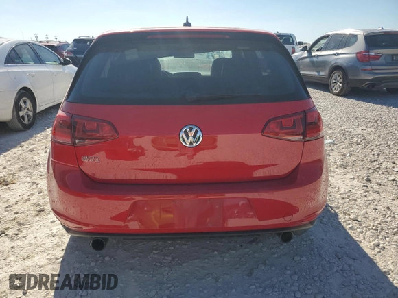 2017 Volkswagen Golf GTI Autobahn with VIN 3VW547AU8HM019793, listed as a Copart auction lot 70864714 with 87,697 mi miles and Salvage Title. Bid and sale history available at carsss.com. Image 6.