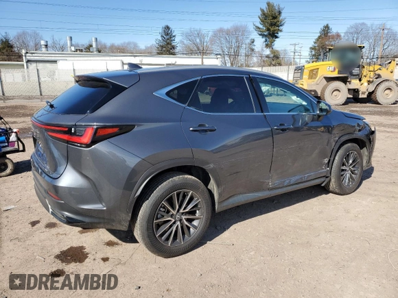 2024 Lexus NX with VIN 2T2AGCEZXRC037869, listed as a Copart auction lot 45483365 with 8,176 mi miles and Salvage Title. Bid and sale history available at carsss.com. Image 3.