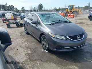 2015 Honda Civic Sedan LX with VIN 19XFB2E55FE061929, listed as a IAAI auction lot 41711847 with 140,906 mi miles. Bid and sale history available at carsss.com. Image 1.