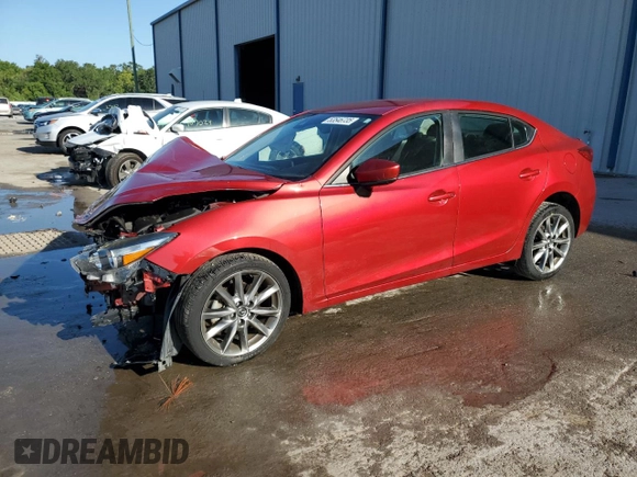 2018 Mazda 3 Touring with VIN 3MZBN1V34JM241879, listed as a Copart auction lot 53546735 with 25,950 mi miles and Salvage Title. Bid and sale history available at carsss.com. Image 1.