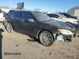 2011 Chrysler 200 Limited with VIN 1C3BC2FG4BN516372, listed as a Copart auction lot 46847875 with 121,915 mi miles and Salvage Title. Bid and sale history available at carsss.com. Image 4.