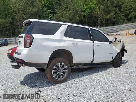 2023 Chevrolet Tahoe Z71 with VIN 1GNSKPKL9PR360836, listed as a Copart auction lot 56227525 with Not provided miles and Non repairable. Bid and sale history available at DreamBid. Image 3.