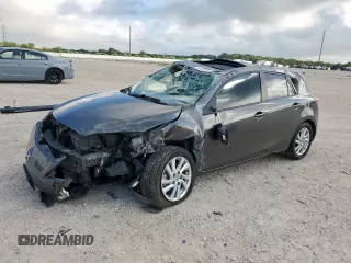2012 Mazda 3 i Grand Touring with VIN JM1BL1M74C1673045, listed as a Copart auction lot 62232225 with 138,342 mi miles and Salvage title. Bid and sale history available at DreamBid. Image 1.