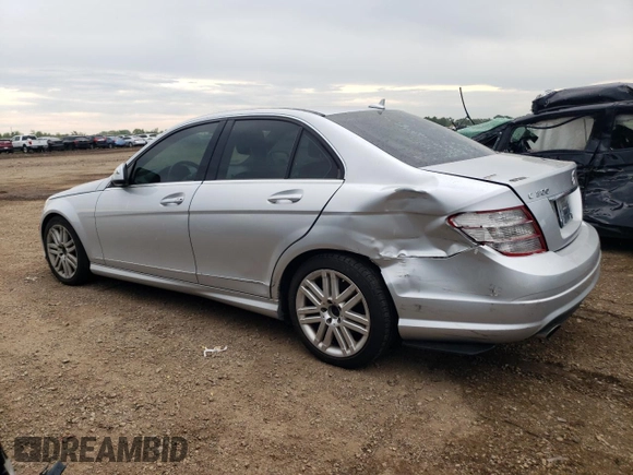 2009 Mercedes-Benz C 300 Sport with VIN WDDGF81X69F214529, listed as a Copart auction lot 61756915 with 135,184 mi miles and Clean title. Bid and sale history available at DreamBid. Image 2.