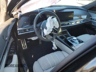 2023 BMW 7 Series 760i xDrive with VIN WBA33EJ0XPCM80117, listed as a Copart auction lot 84407104 with Not provided miles and Salvage title. Bid and sale history available at DreamBid. Image 8.