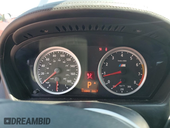 2013 BMW X6 M with VIN 5YMGZ0C5XDLL29831, listed as a Copart auction lot 71560674 with 116,849 mi miles and Salvage Title. Bid and sale history available at carsss.com. Image 9.