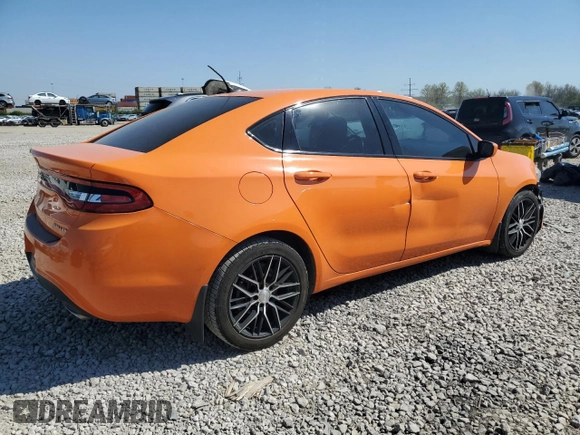 2013 Dodge Dart SXT with VIN 1C3CDFBA3DD334617, listed as a Copart auction lot 54231485 with 106,736 mi miles and Clean Title. Bid and sale history available at DreamBid. Image 3.