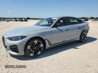 2025 BMW 4 Series 430i with VIN WBA23FB09SFU82559, listed as a Copart auction lot 56401185 with 458 mi miles and Salvage title. Bid and sale history available at DreamBid. Image 1.