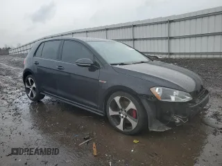 2017 Volkswagen Golf GTI S with VIN 3VW4T7AU3HM010613, listed as a Copart auction lot 44442634 with 79,532 mi miles and Salvage Title. Bid and sale history available at carsss.com. Image 4.